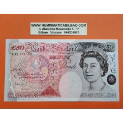 @RARO@ INGLATERRA 50 LIBRAS 1994 ISABEL II y JOHN ROUBLONS Serie R42-178188 Pick 338C BILLETE SC UK 50 Pouns UNC BANKNOTE
