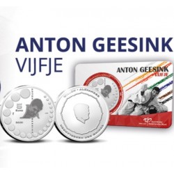 .1ª moneda HOLANDA 5 EUROS 2021 ANTON GEESINK CAMPEON DE JUDO 1ª MONEDA SC @COINCARD@ The Netherlands
