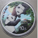 . @1 ONZA 2023 + COLORES@ CHINA 10 YUAN 2023 OSOS PANDA EN ARBOL MONEDA DE PLATA PROOFLIKE cápsula FARBE COLOURED