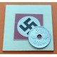 DINAMARCA 25 ORE 1941 LETRAS CX-R BAJO CORONA KM.823.2A MONEDA DE ZINC OCUPACION NAZI III REICH WWII Denmark