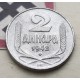 SERBIA 2 DINARA 1942 AGUILA KM.32 MONEDA DE ZINC EBC OCUPACION NAZI III REICH WWII EX-YUGOSLAVIA 2 Dinar