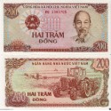 VIETNAM 200 DONG 1987 TRACTOR y PRESIDENTE HO CHI MINH Régimen COMUNISTA Pick 100A BILLETE SC UNC BAKNOTE