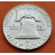 ESTADOS UNIDOS 1/2 DOLAR 1963 D BENJAMIN FRANKLIN KM.163 MONEDA DE PLATA CASI SC USA Half Dollar silver R/3