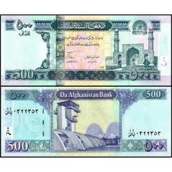 @VER FIRMAS - RARO@ AFGANISTAN 500 AFGHANIS 2008 AEROPUERTO y MEZQUITA Pick 76A BILLETE SC Afghanistan UNC BANKNOTE