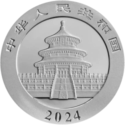 . @1 ONZA 2024 + ORO@ CHINA 10 YUAN 2024 OSO PANDA MONEDA DE PLATA PROOFLIKE cápsula OUNCE GOLD PLATED OZ GILDED