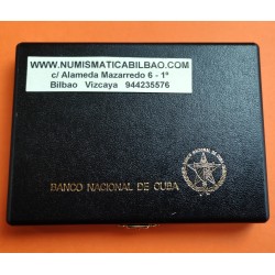 @Tirada 4.500 uds@ CUBA 5 PESOS 1985 LANGOSTA y PALMERA 40 ANIVERSARIO DE LA FAO KM.146 MONEDA DE PLATA SC