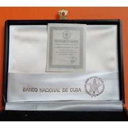 @Tirada 4.500 uds@ CUBA 5 PESOS 1985 LANGOSTA y PALMERA 40 ANIVERSARIO DE LA FAO KM.146 MONEDA DE PLATA SC