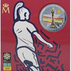 . 1 aacoin @20/DIC Envío@ ESPAÑA 10 EUROS 2023 CAMPEONAS DEL MUNDO MUNDIAL DE FUTBOL MONEDA PLATA ESTUCHE FNMT