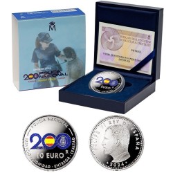 . 1 aacoin @7/FEB Envío@ ESPAÑA 10 EUROS 2024 BICENTENARIO DE LA POLICIA NACIONAL MONEDA DE PLATA ESTUCHE FNMT