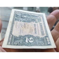 . @RARA@ ESPAÑA 2 PESETAS 1937 OCTUBRE 12 CATEDRAL DE BURGOS Serie A 2597098 Pick 109A BILLETE MBC Spain banknote