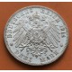 . GRAN DUCADO DE BADEN Alemania 3 MARCOS 1914 G FRIEDRICH II KM.280 MONEDA DE PLATA EBC Germany Deutsches Reich DREI MARK