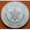 CUBA 10 PESOS 1975 XXV AÑOS DEL BANCO NACIONAL KM.37 MONEDA DE PLATA PROOF Caribe silver coin