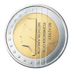 HOLANDA 2 EUROS 2009 BEATRIZ SIN CIRCULAR NETHERLANDS 1€ MONEDA