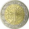 FRANCIA 2 EUROS 2001 ARBOL ALEGORICO DE LA VIDA MONEDA BIMETALICA SC 3º AÑO DE EMISION France 2€ coin