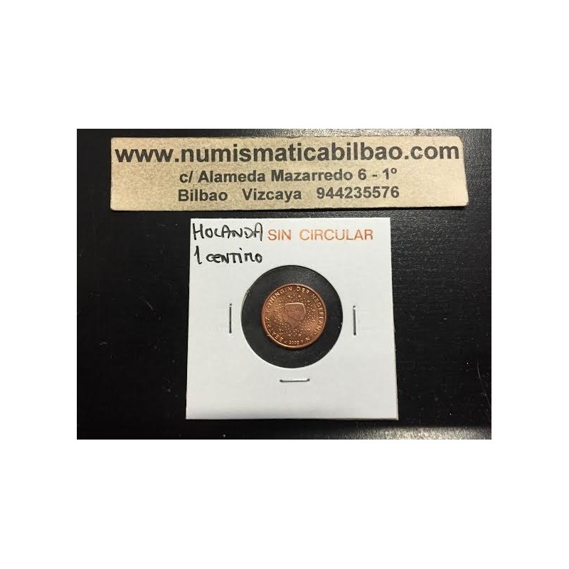 HOLANDA 1 CENTIMO 2001 REINA BEATRIZ SC MONEDA DE COBRE Netherlands Euro coin 1 Cent