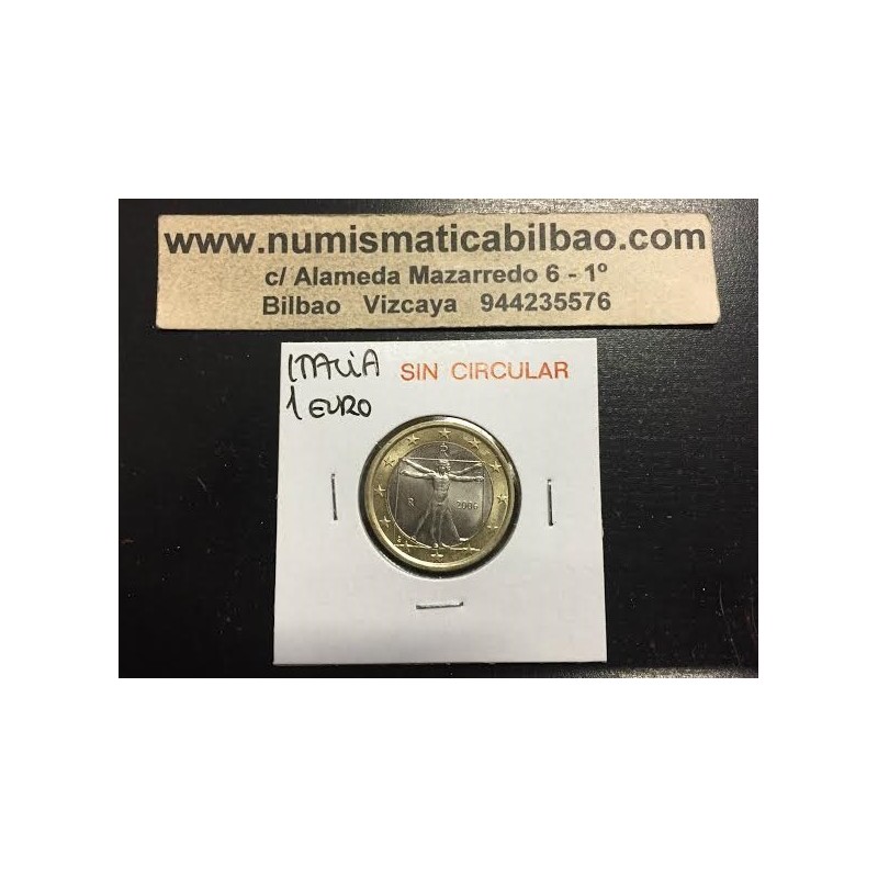 ITALIA 1 EURO 2009 HOMBRE DE VITUBRIO por LEONARDO DA VINCI MONEDA BIMETALICA SC Italy 1€