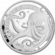 . 1 aacoin BARBADOS 1 DOLAR 2023 PULPO MONEDA DE PLATA cápsula ONZA Oz 7.000 uds CARIBBEAN OCTOPUSS