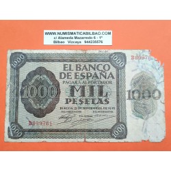 ESPAÑA 1000 PESETAS 1936 BURGOS EBC- Serie A.677233