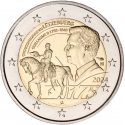 . 1 aaacoin @ENVIO HOY@ LUXEMBURGO 2 EUROS 2024 DUQUE GUILLERMO II A CABALLO SC 1ª MONEDA CONMEMORATIVA