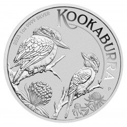 . 1 aaaacoin @ÚLTIMA MONEDA con ISABEL II@ AUSTRALIA 1 DOLAR 2023 KOOKABURRA PAJARO PLATA PURA 9999 silver ONZA Oz