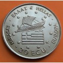 GRECIA 20 ECU 1993 BARCO ANTIGUO y ALEJANDRO MAGNO KM.X.33 MONEDA DE NICKEL SC- Greece