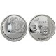 PORTUGAL 5 EUROS 2003 PRIMER SELLO PORTUGUES 150 ANIVERSARIO MONEDA DE PLATA SC