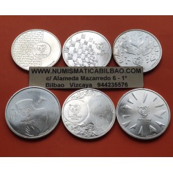 6 monedas x PORTUGAL 8 EUROS 2003 + 2004 EUROCOPA DE FUTBOL 2004 PLATA SC- Euro silver coins