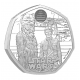 . 1 aaacoin @AGOTADA@ INGLATERRA 50 PENIQUES 2024 HAN SOLO y CHEWBACCA 4ª MONEDA DE NICKEL Mint Set