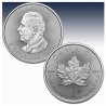. 1 aaacoin @1ª MONEDA con EL BUSTO de CARLOS III@ CANADA 5 DOLARES 2024 HOJA DE ARCE King CHARLES MONEDA DE PLATA ONZA OZ
