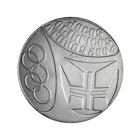 PORTUGAL 10 EUROS 2004 JUEGOS OLIMPICOS DE VERANO en ATENAS OLIMPIADA MONEDA DE PLATA SC Olympics silver coin