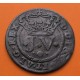 @RARA@ PORTUGAL X REIS 1721 ESCUDO del REY JUAN V KM.191 MONEDA DE COBRE MBC Portugal 10 REIS 1721