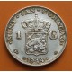 CURACAO 1 GULDEN 1944 REINA WILHELMINA KM.45 MONEDA DE PLATA PLATA MBC- @LIMPIADA@ The Netherlands WWII R/1