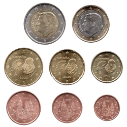 . 1 aaacoin @ 15/MARZO Envío @ ESPAÑA MONEDAS EURO 2024 Serie 1+2+5+10+20+50 Centimos + 1 EURO + 2 EUROS REY FELIPE VI Tira