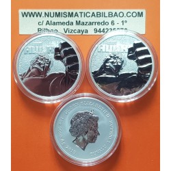 @SERIE COMIC MARVEL@ TUVALU 1 DOLAR 2019 EL INCREIBLE HULK 7ª MONEDA DE PLATA PURA SC Cápsula 1 ONZA 2019 OZ