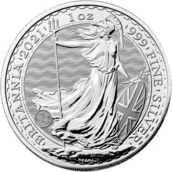 INGLATERRA 2 LIBRAS 2021 BRITANNIA MONEDA DE PLATA United Kingdom £2 Pounds silver coin OZ OUNCE 1 ONZA