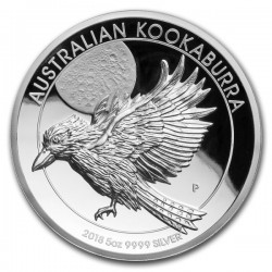 AUSTRALIA 1 DOLAR 2018 KOOKABURRA PAJARO MONEDA DE PLATA PURA SC $1 Dollar Coin OZ OUNCE silver bullion 1 onza 2018