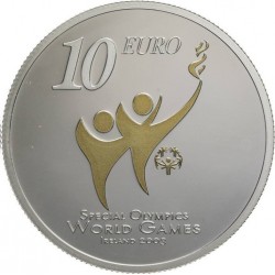 @BAÑO DE ORO@ IRLANDA 10 EUROS 2003 DEPORTES DE PARAOLIMPIADA MONEDA DE PLATA PROOF Ireland Eire