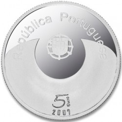 PORTUGAL 5 EUROS 2007 IGUALDAD DE OPORTUNIDADES KM.781 MONEDA DE PLATA SC SILVER