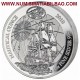 RUANDA 50 FRANCOS 2018 Nautical Ounce HMS ENDEAVOUR MONEDA DE PLATA 1 ONZA OZ silver Rwanda 50 Francs