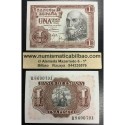ESPAÑA 1 PESETA 1953 MARQUES DE SANTA CRUZ Serie R Pick 144 BILLETE PLANCHA SIN CIRCULAR Spain banknote