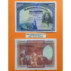 . @PVP NUEVO 140€@ ESPAÑA 1000 PESETAS 1928 REY FERNANDO III Sin serie Pick 78 BILLETE MBC+ Spain banknote L/3