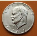 ESTADOS UNIDOS 1 DOLAR 1972 S PRESIDENTE EISENHOWER KM.203A MONEDA DE PLATA SC USA 1 silver Dollar UNC