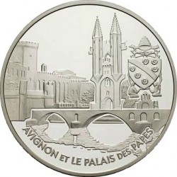 FRANCIA 1,50 EUROS 2004 AVIGNON PALACIO DE LOS PAPAS Serie MONUMENTOS KM.1364 MONEDA DE PLATA PROOF