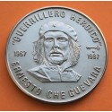 . @EL MAS RARO@ CUBA 1 PESO 1987 ERNESTO CHE GUEVARA GUERRILLERO HEROICO KM.158 MONEDA DE NICKEL SC- Caribe