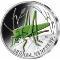 . 1 aaacoin ALEMANIA 5 EUROS 2024 A GRILLO Serie EL MUNDO DE LOS INSECTOS @COLORES@ 6º MONEDA DE NICKEL