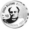 FINLANDIA 10 EUROS 2002 PLATA PROOF ELIAS LONNROT Silver Finnlan