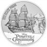 .@1 ONZA 2021 PIRATAS DEL CARIBE@ NIUE 2 DOLARES 2021 BARCO LA PERLA NEGRA Disney MONEDA DE PLATA SC silver 15.000 uds.