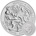 . 1 aaacoin INGLATERRA 2 LIBRAS 2024 BEOWULF & GRENDEL 7ª MONEDA DE PLATA Myths & Legends ONZA OZ