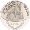 1ª MONEDA DE SU HISTORIA EN EUROS x LUXEMBURGO 25 EUROS 2002 JUSTICIA KM.83 MONEDA DE PLATA PROOF Luxembourg