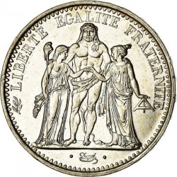 FRANCIA 10 FRANCOS 1967 HERCULES TRES GRACIAS KM.932 MONEDA DE PLATA SC- France silver 10 Francs 0,72 Onzas R/2